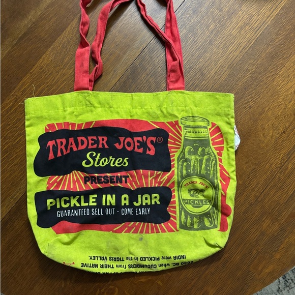 Trader Joe's Green Tote Bag - Picture 2 of 2